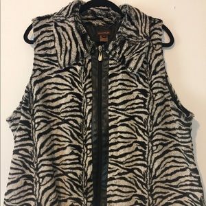 Faux fur vest